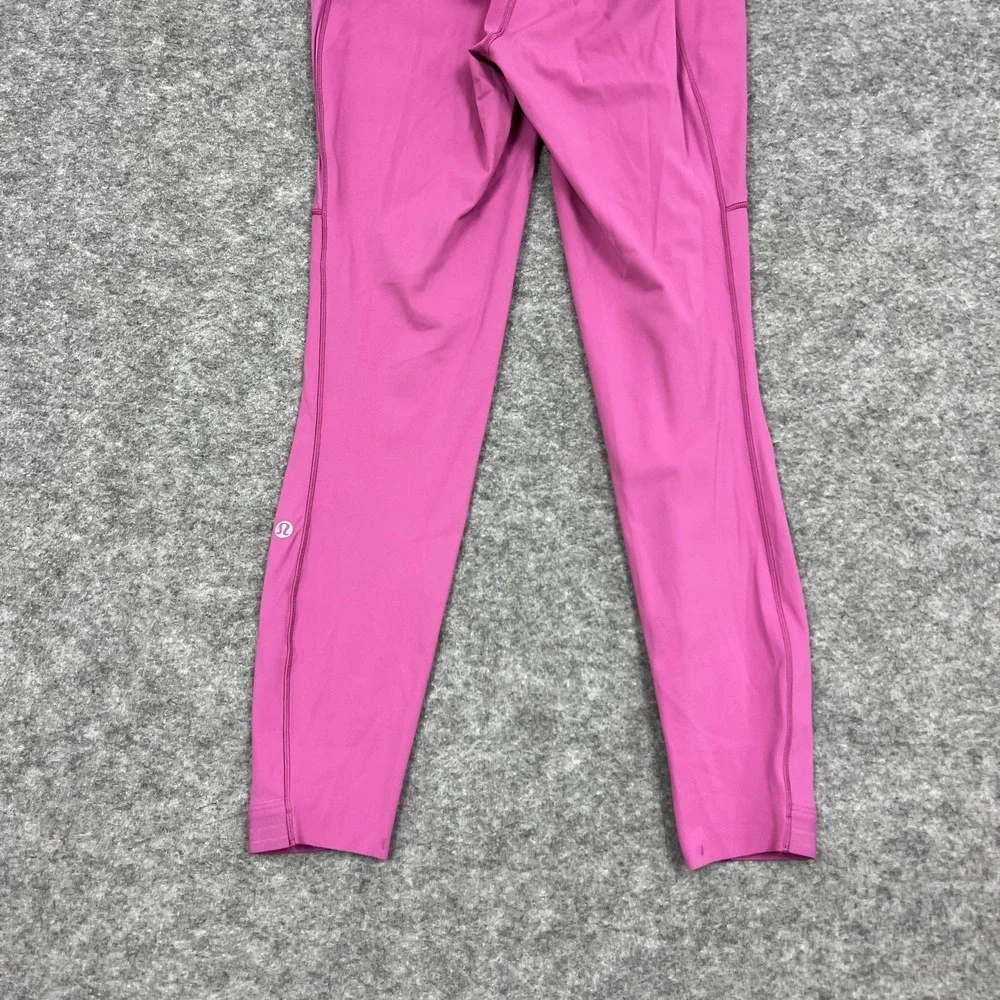 Lululemon Leggings Womens 6 Pink High Rise Fast free Tight Ankle Gym Nulux